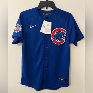 🔥 Youth (or Women) Nike Royal Chicago Cubs Alternate Limited Jersey Sz L-14/16